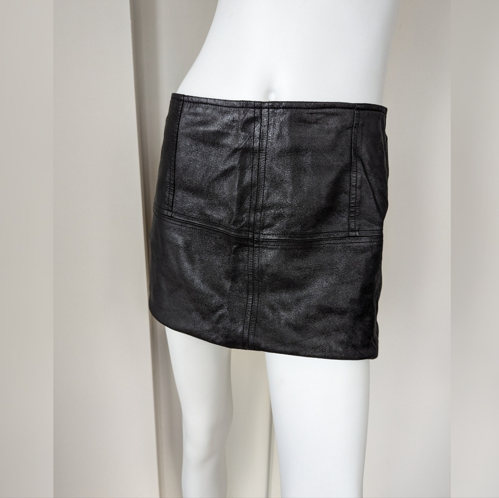 ASOS Genuine Leather Mini Skirt